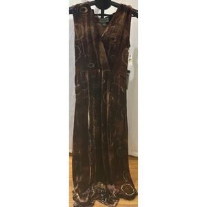 NWT 2OHThreads Brown Velvet Dress size M